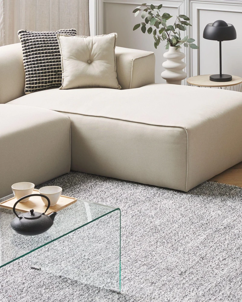 Beliani Shaggy kilimas DEMRE pilkas 200 x 300 cm