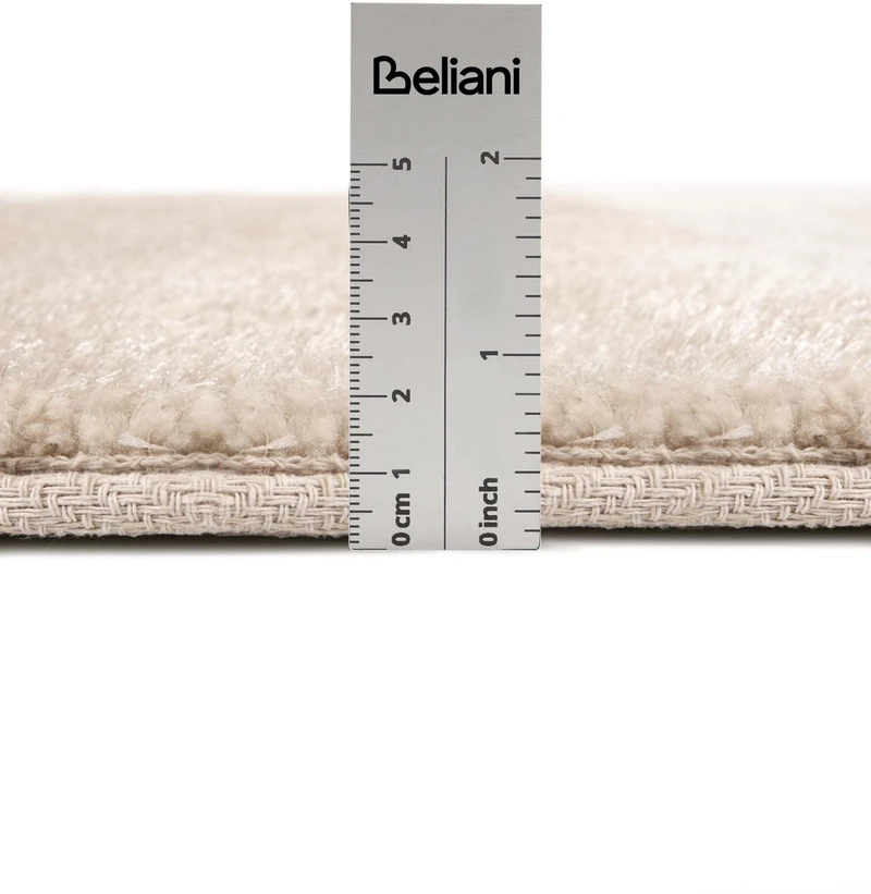 Beliani Shaggy kilimas DEMRE smėlio spalvos 160 x 230 cm