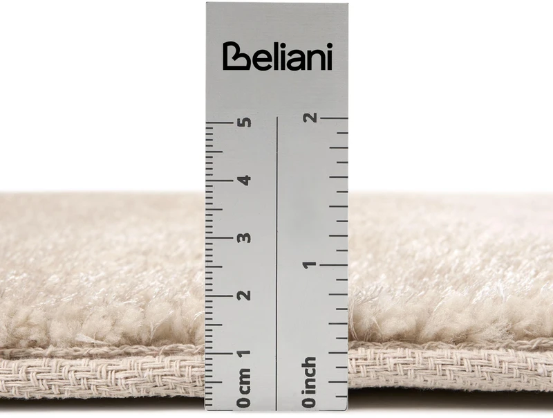 Beliani Shaggy kilimas DEMRE smėlio spalvos 200 x 200 cm