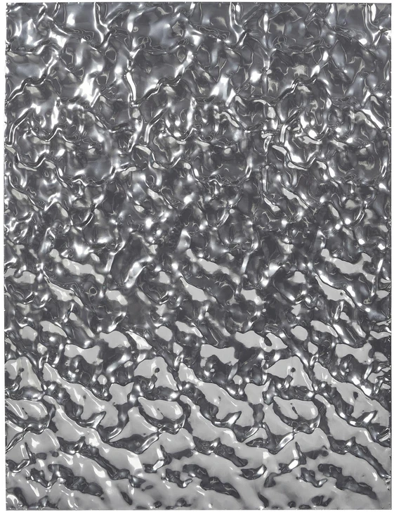 Beliani Sieninė dekoracija COIMBRA 79 cm metalinė, sidabrinė
