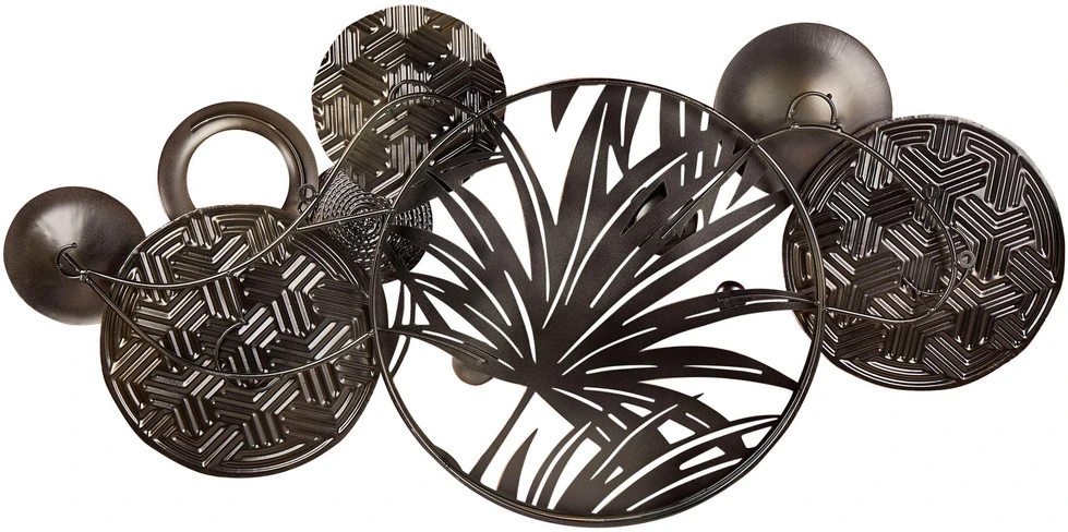 Beliani Sieninė dekoracija Liść KRYPTON Metal 58 cm Spalvota