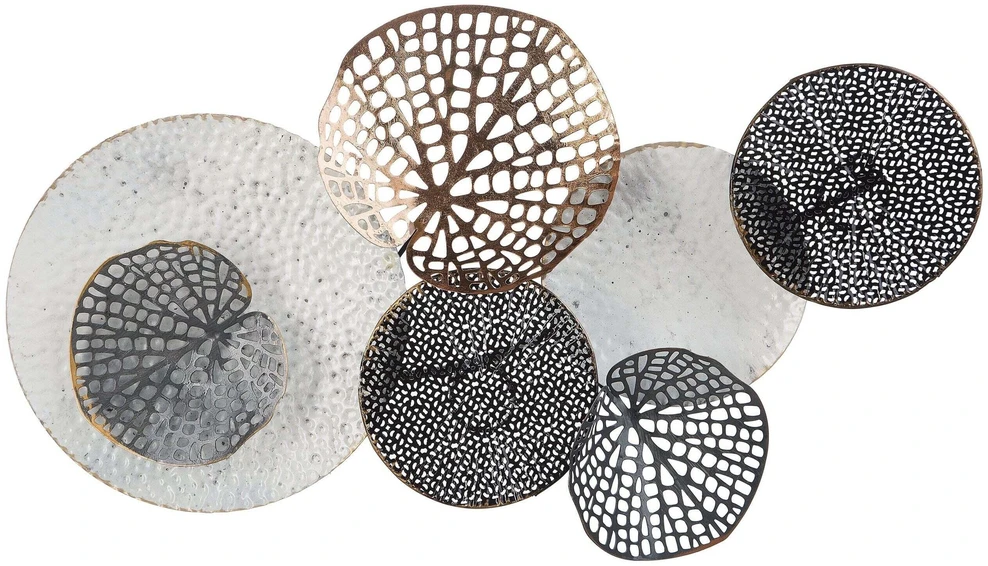 Beliani Sieninė dekoracija RHODIUM metalinė 40 cm spalvota