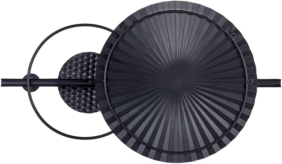 Beliani Sieninė dekoracija RUTHENIUM metalinė 59 cm juoda