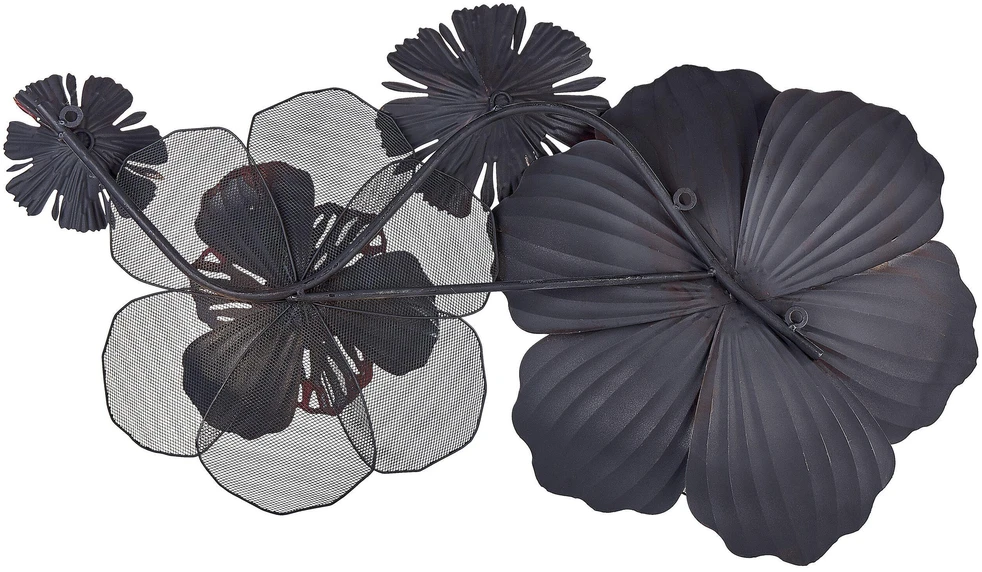 Beliani Sieninis dekoras Kwiat SCANDIUM Metalas 45 cm Raudonas