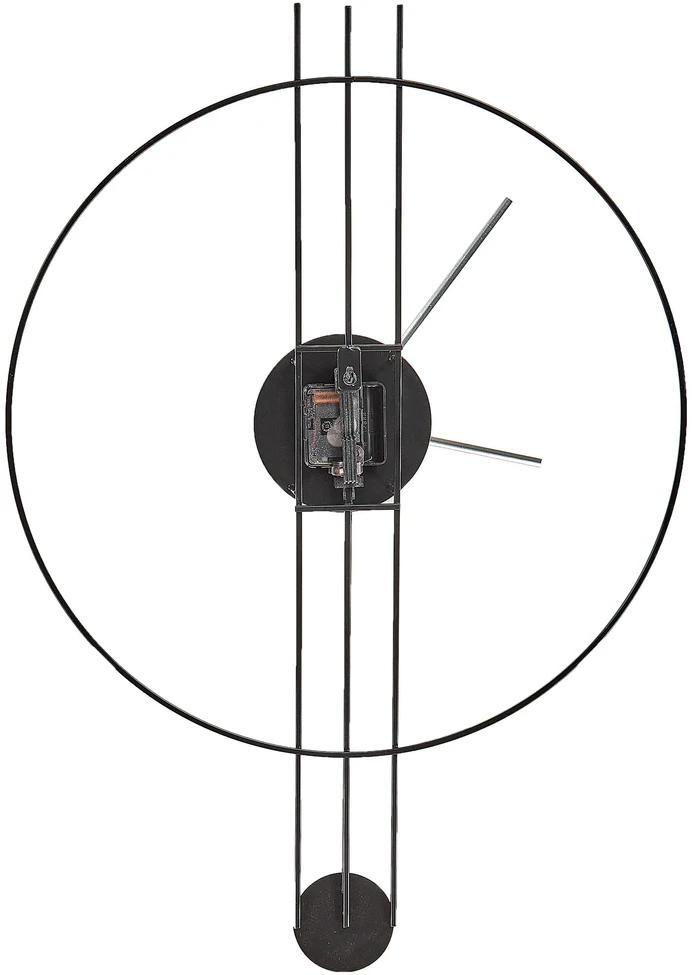 Beliani Sieninis laikrodis ANNIVIERS 44 cm metalinis juodas