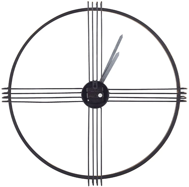 Beliani Sieninis laikrodis ASCONA 64 cm metalinis auksinis