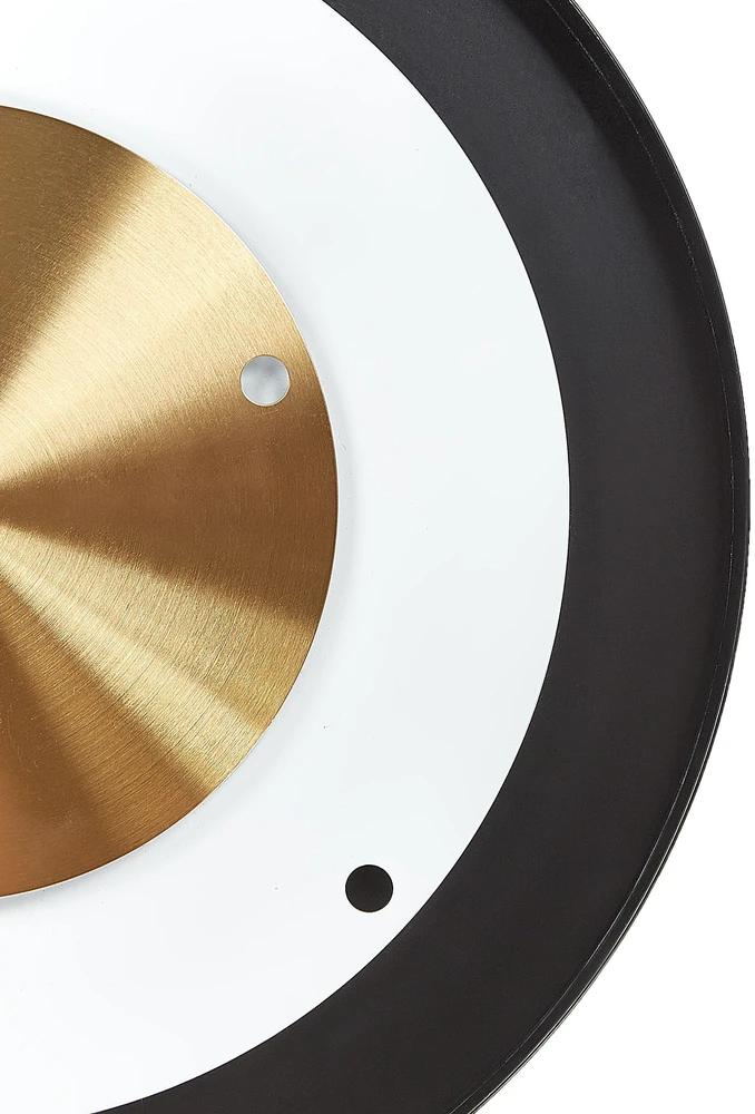 Beliani Sieninis laikrodis CLUSES 30 cm metalinis juodas