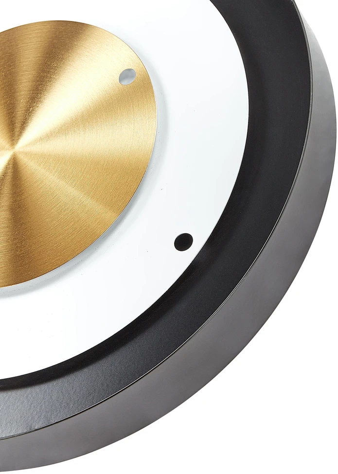 Beliani Sieninis laikrodis CLUSES 30 cm metalinis juodas