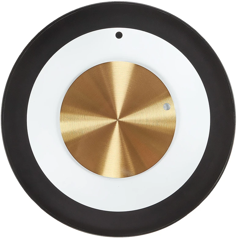 Beliani Sieninis laikrodis CLUSES 30 cm metalinis juodas