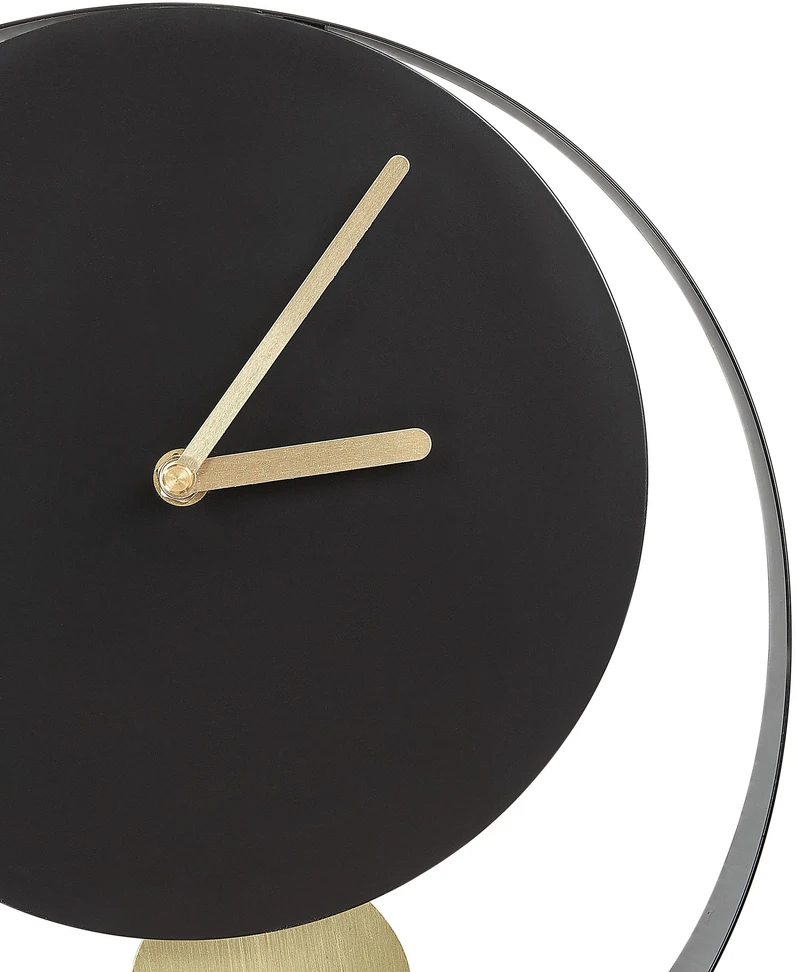 Beliani Sieninis laikrodis MAGLAND 30 cm metalinis juodas