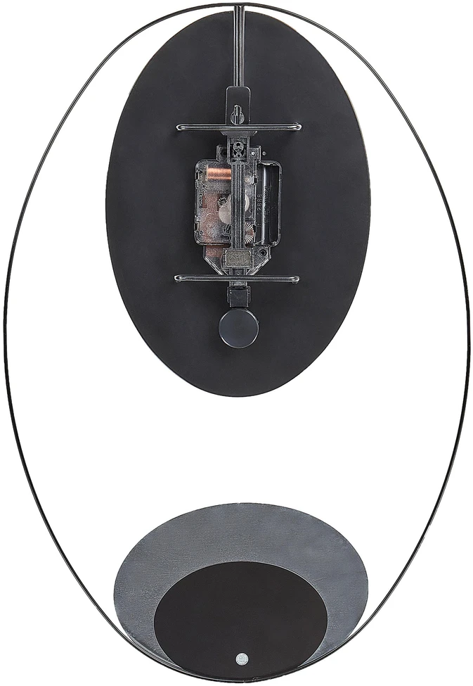 Beliani Sieninis laikrodis MANIGOD 32 cm metalinis juodas