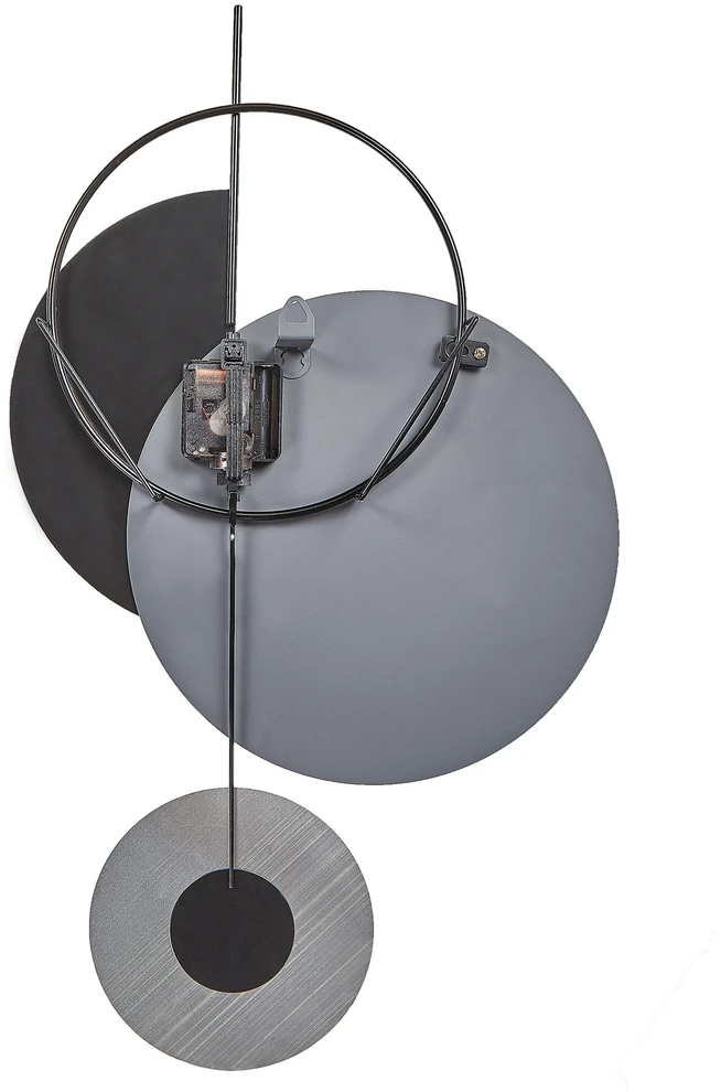 Beliani Sieninis laikrodis NENDAZ 32 cm Metalas Pilkas