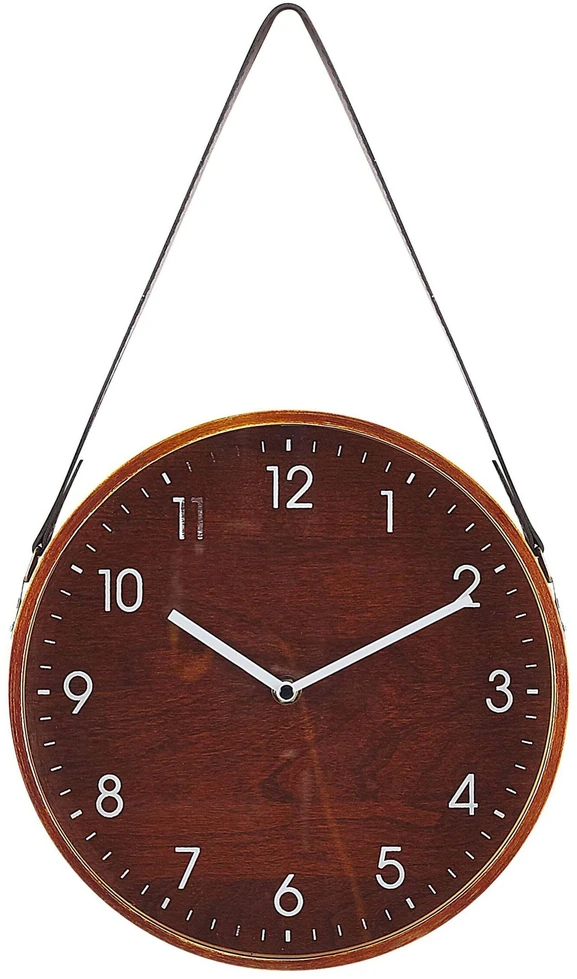 Beliani Sieninis laikrodis RENENS 26 cm rudas