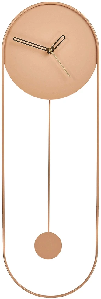 Beliani Sieninis laikrodis SALVAN 20 cm metalinis persikinis