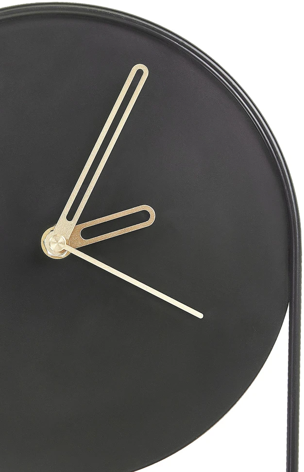 Beliani Sieninis laikrodis SALVAN 20 cm metalinis juodas
