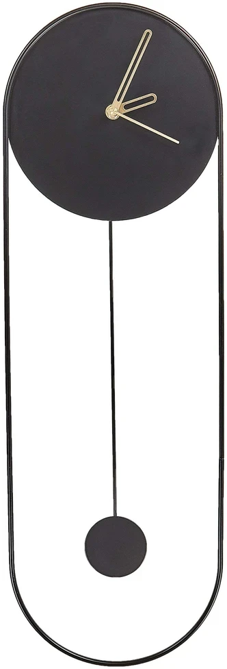 Beliani Sieninis laikrodis SALVAN 20 cm metalinis juodas