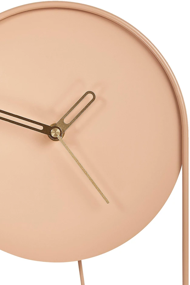 Beliani Sieninis laikrodis SALVAN 20 cm metalinis persikinis