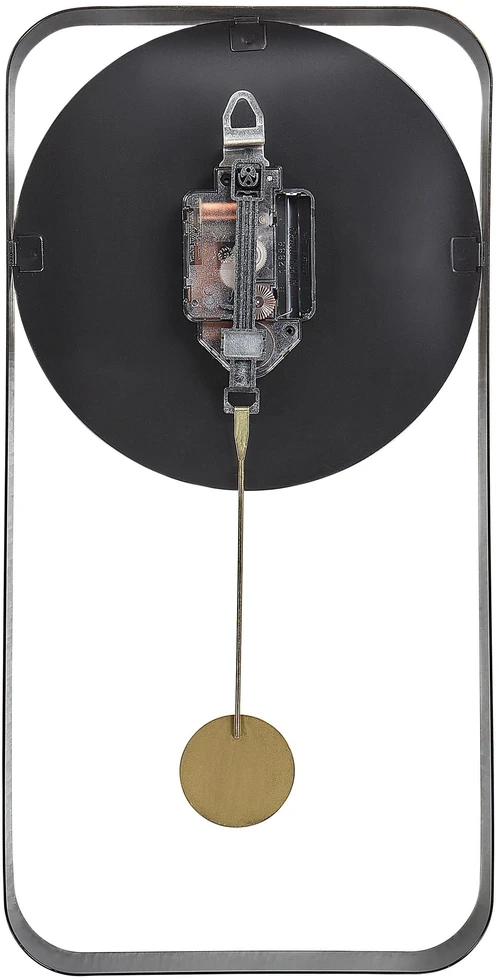 Beliani Sieninis laikrodis SERVOZ 21 cm metalinis juodas