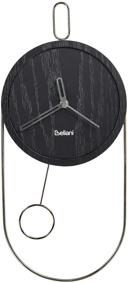 Beliani Sieninis laikrodis SIERRE 20 cm juodas