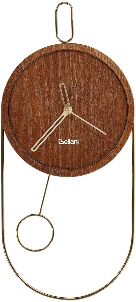Beliani Sieninis laikrodis SIERRE 20 cm tamsiai ruda