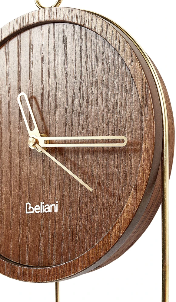 Beliani Sieninis laikrodis SIERRE 20 cm tamsiai ruda