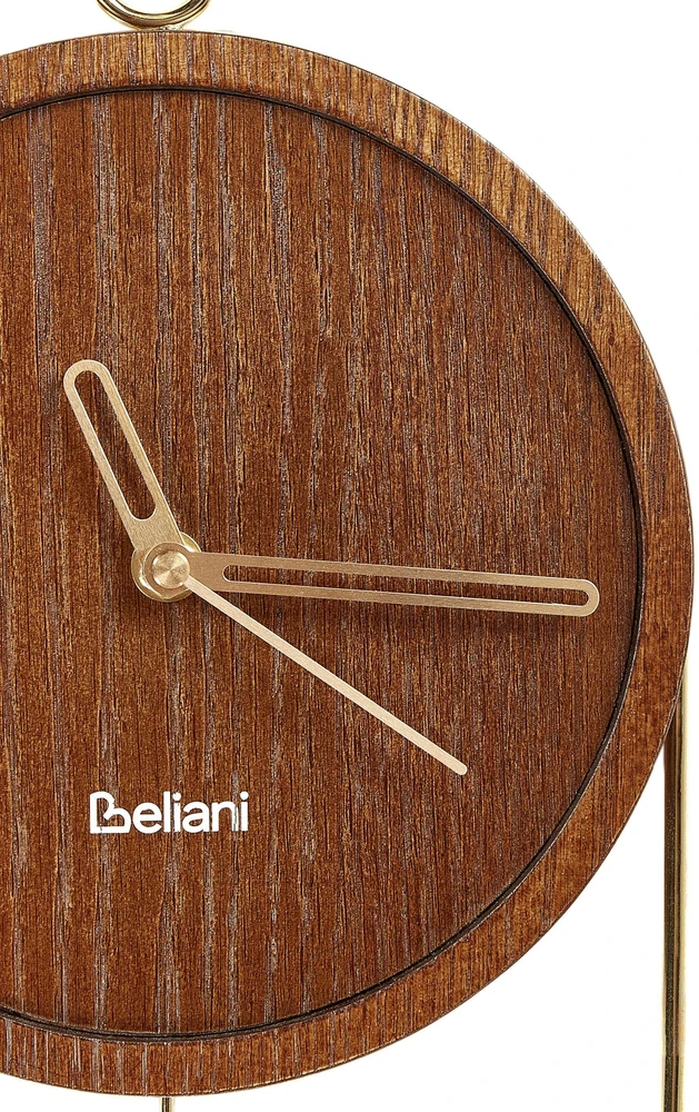 Beliani Sieninis laikrodis SIERRE 20 cm tamsiai ruda