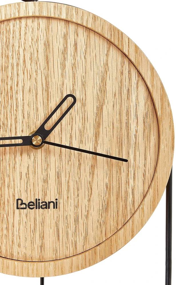 Beliani Sieninis laikrodis SIERRE 20 cm šviesiai rudas