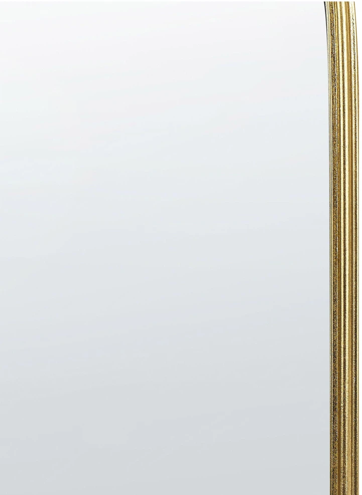Beliani Sieninis veidrodis ACONCHI 58x100 cm metalinis auksinis