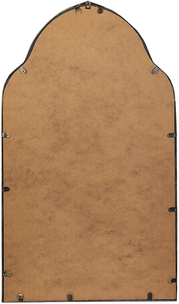 Beliani Sieninis veidrodis ACONCHI 58x100 cm metalinis auksinis