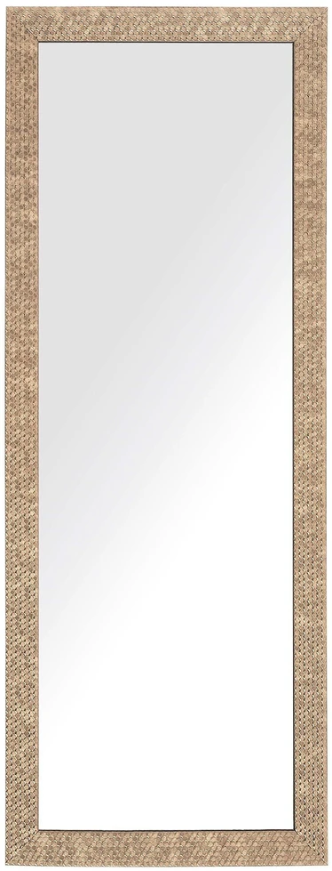Beliani Sieninis veidrodis AJACCIO 50x130 cm žalvario spalvos
