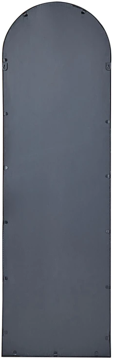 Beliani Sieninis veidrodis AJAIN 45 cm 146 cm metalinis juodas
