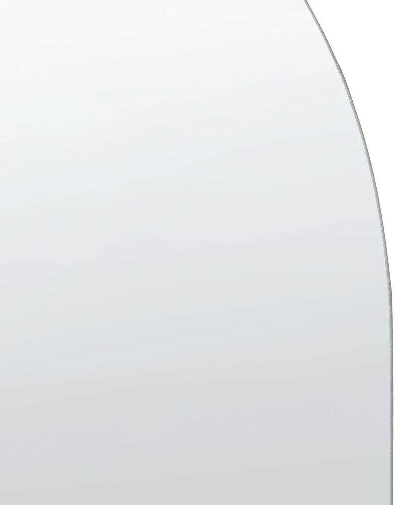 Beliani Sieninis veidrodis ALFORTVILLE 40 cm 80 cm sidabrinis