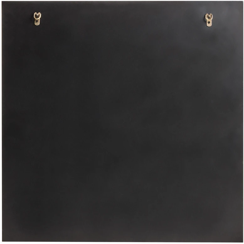 Beliani Sieninis veidrodis ANCEMONT 80 cm 80 cm sidabrinės spalvos