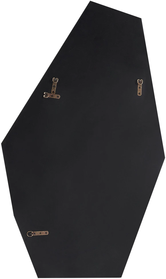 Beliani Sieninis veidrodis ARGUEL 68 cm 120 cm auksinis
