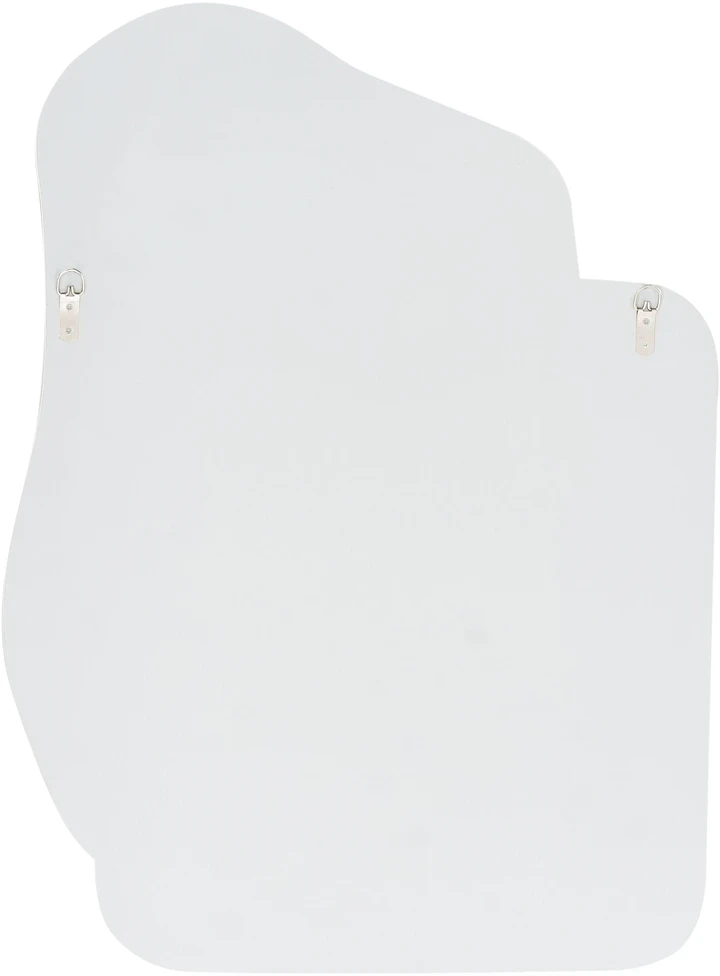 Beliani Sieninis veidrodis ARVERT 60 cm 80 cm, baltas marmuras