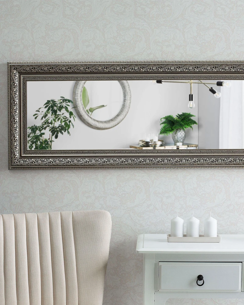 Beliani Sieninis veidrodis ASPEN 51 cm 141 cm auksinis
