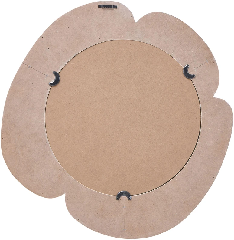 Beliani Sieninis veidrodis ATIK 50 cm baltos spalvos