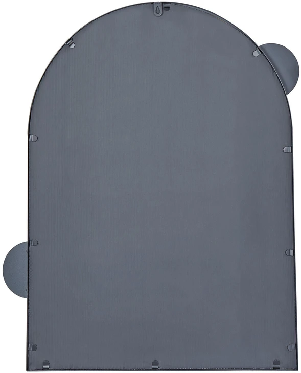Beliani Sieninis veidrodis AULON 69 cm 80 cm metalas juodas