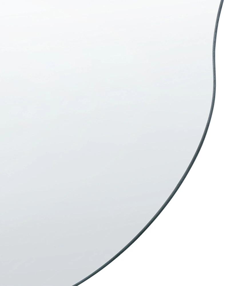 Beliani Sieninis veidrodis AUXERRE, 40 × 80 cm, sidabrinis