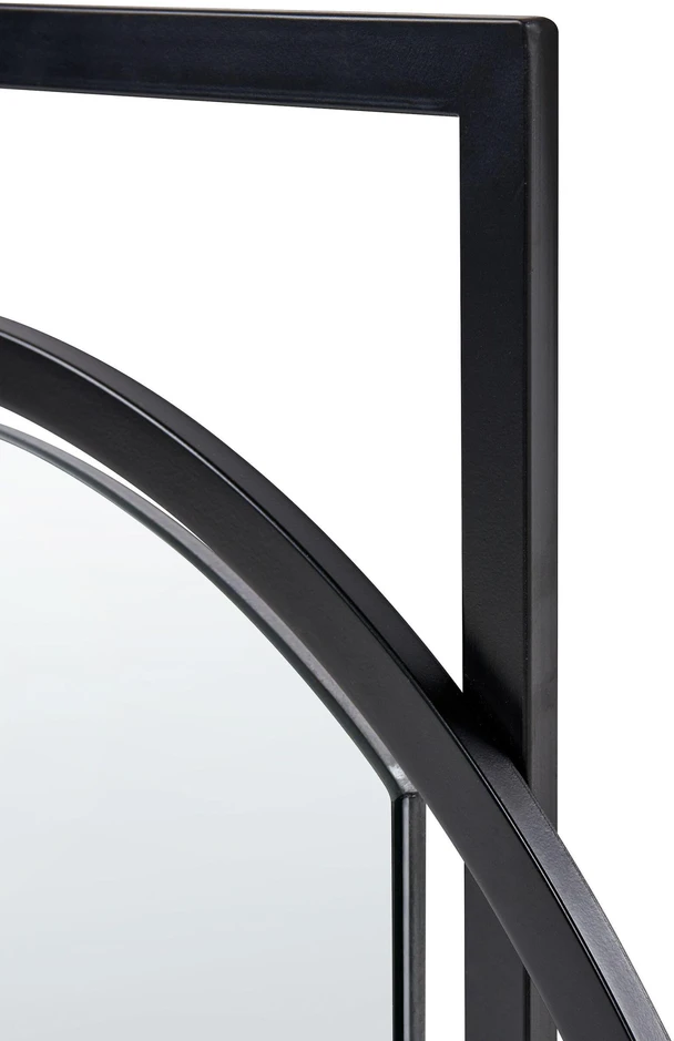 Beliani Sieninis veidrodis „AUXY“, 78 × 70 cm, metalinis, juodas