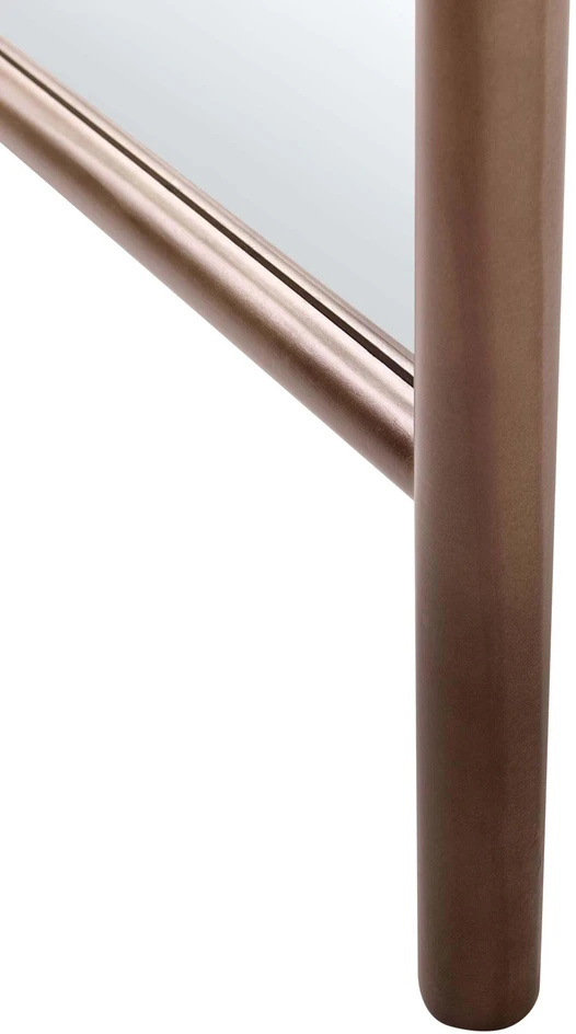 Beliani Sieninis veidrodis BELLEAU 52 × 190 cm, tamsiai rudas
