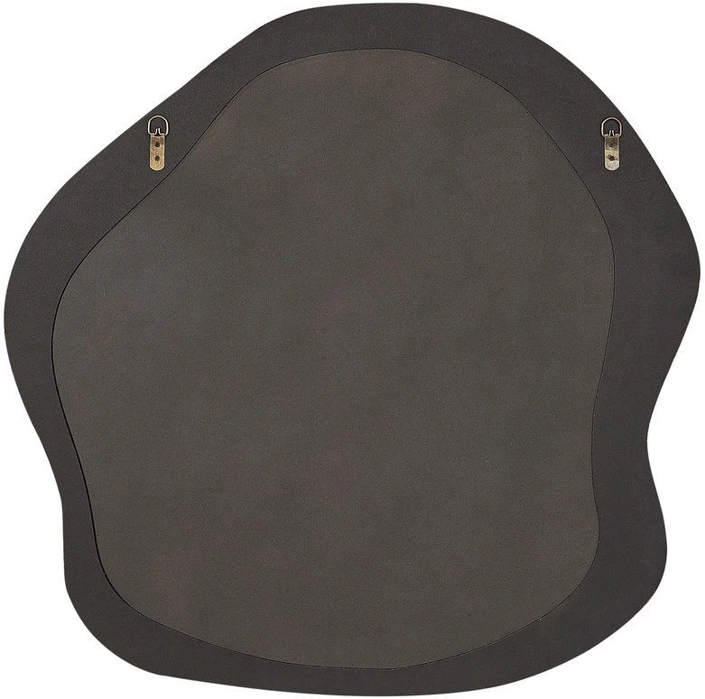Beliani Sieninis veidrodis BLISMES 79x80 cm, boucle, rudas