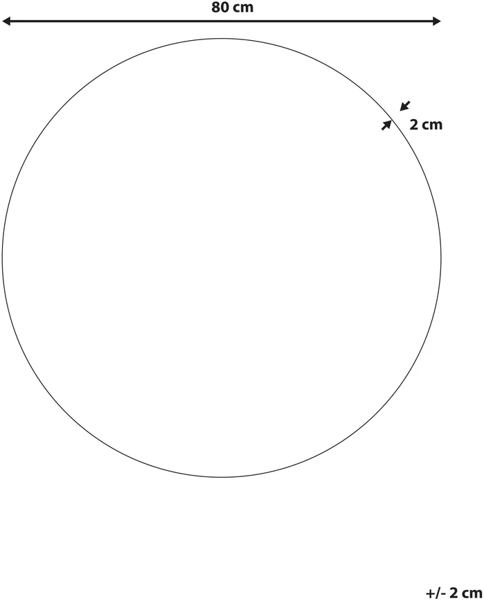 Beliani Sieninis veidrodis BOUCHON 80 cm žalias