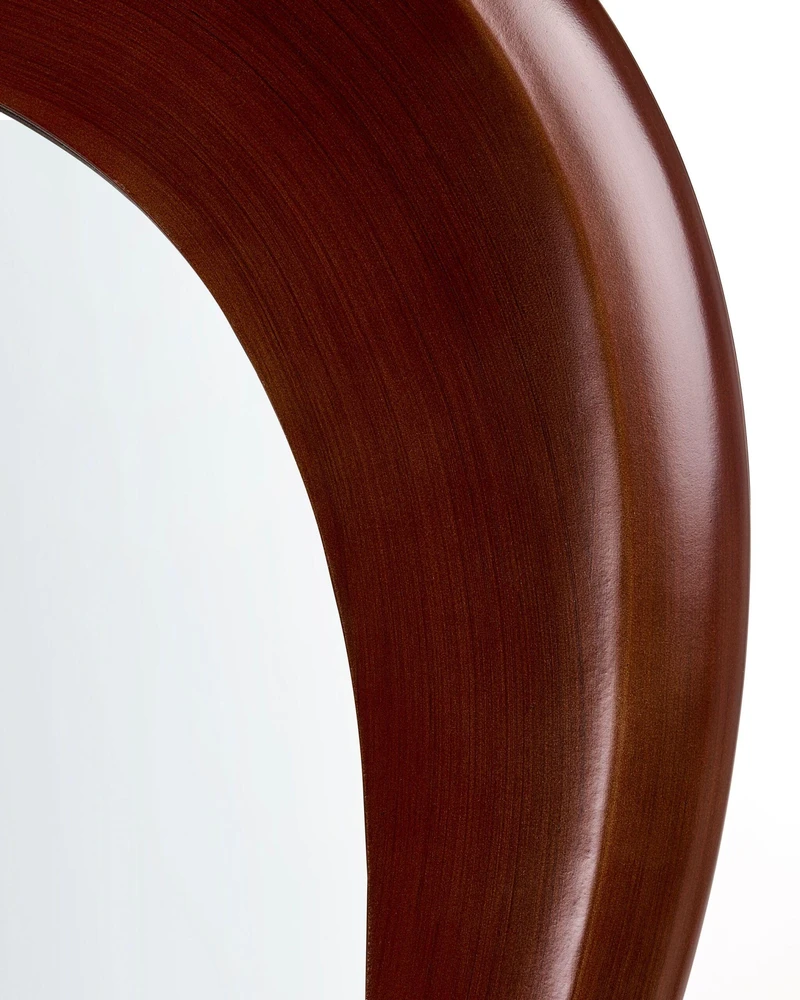 Beliani Sieninis veidrodis BOURGES, 70 × 170 cm, rudas