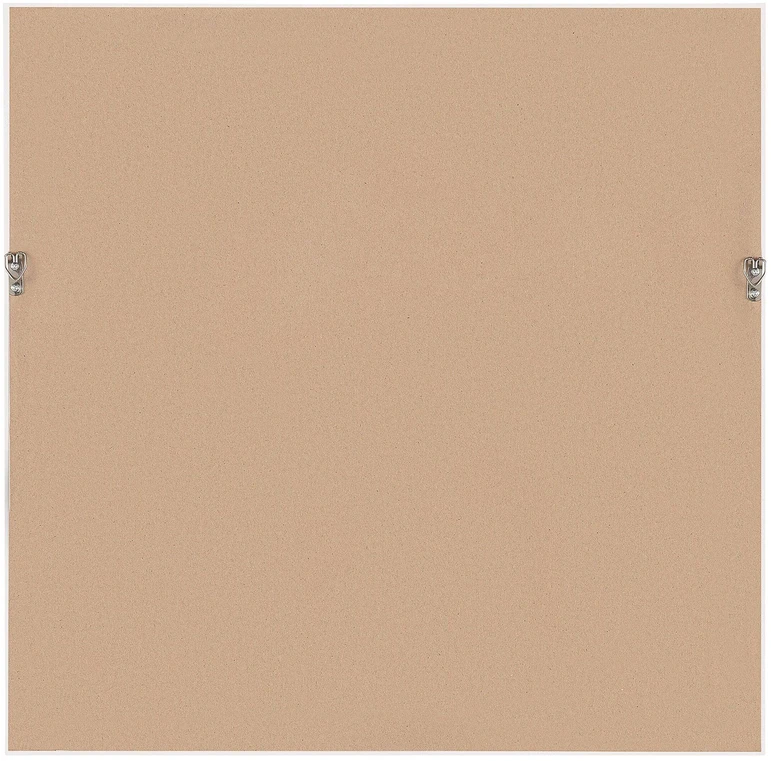 Beliani Sieninis veidrodis BRIGNOLES 50 cm 50 cm Baltas