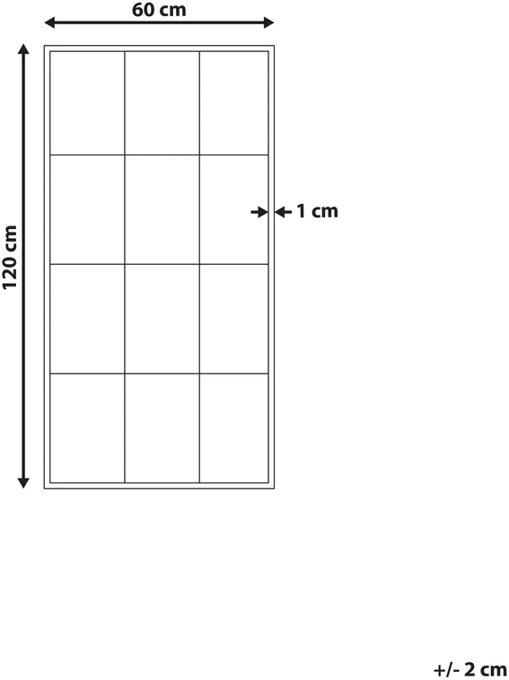 Beliani Sieninis veidrodis CALMONT 60 cm 120 cm stiklas juodas