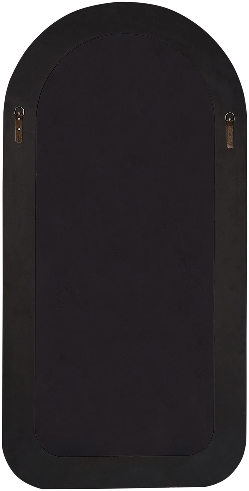 Beliani Sieninis veidrodis CERVON 60 cm 120 cm Boucle smėlio pilkos spalvos