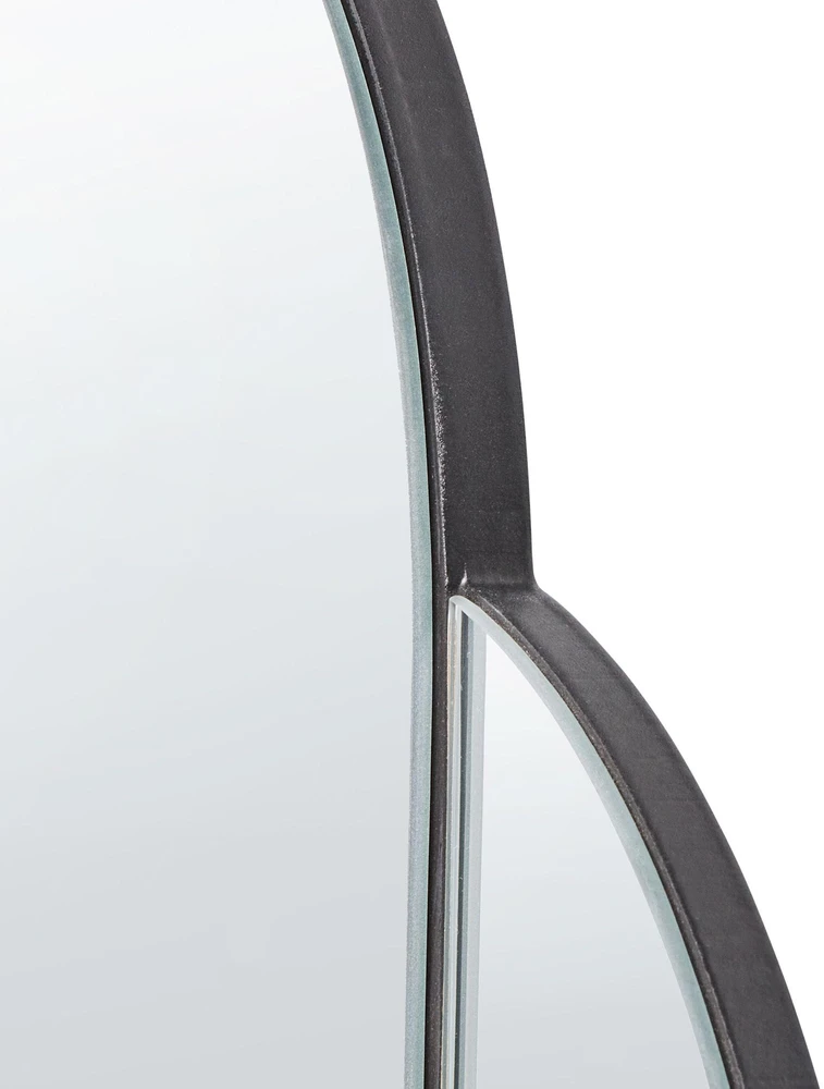 Beliani Sieninis veidrodis CHAILLON 60 cm 80 cm Mėlynas