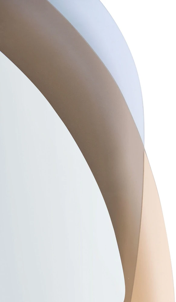 Beliani Sieninis veidrodis CHARLIEU 61 × 79 cm, stiklas, rudas