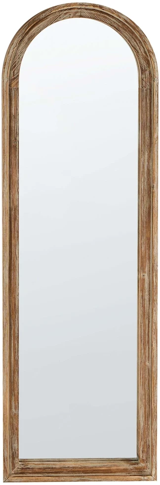 Beliani Sieninis veidrodis COIGNY 55 cm 170 cm kėnis, šviesiai rudas